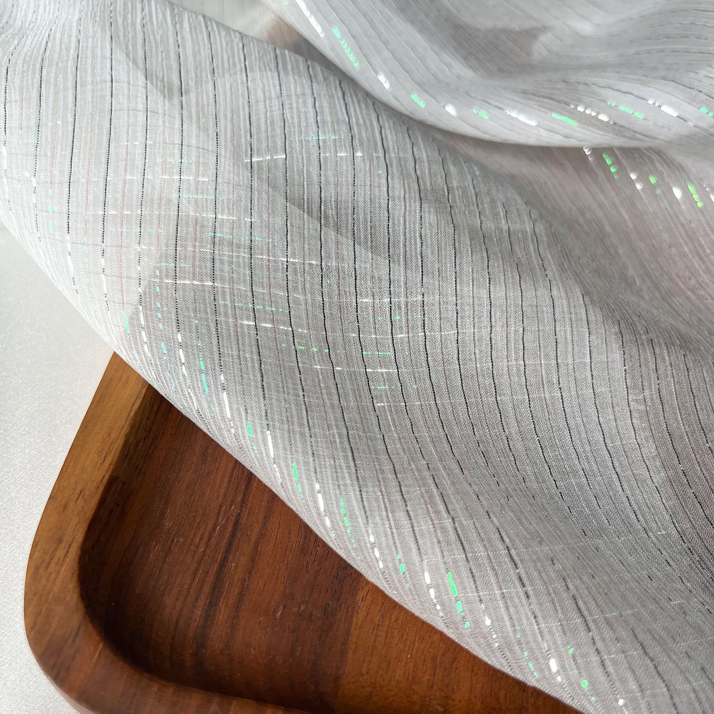 6 Momme Silk Crinkle Chiffon Colorful Bright Shiny Striped Clothing Fabric Elegant Luxury For Women For Sewing By Meters