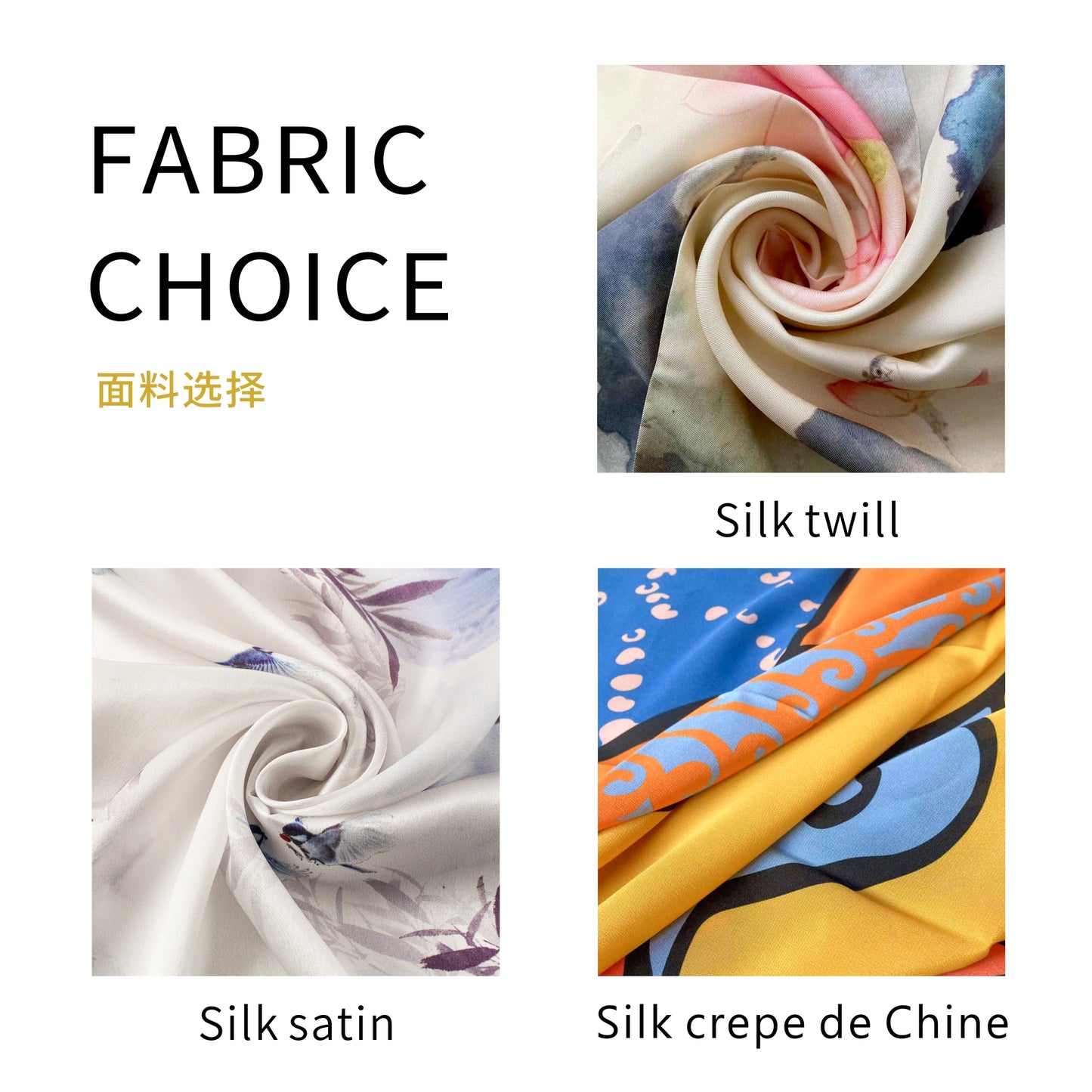 Custom High Grade Real Mulberry Silk Natural Scarf Satin Twill Digital Double Sided Printing Brand Logo Luxury Designer Shawl