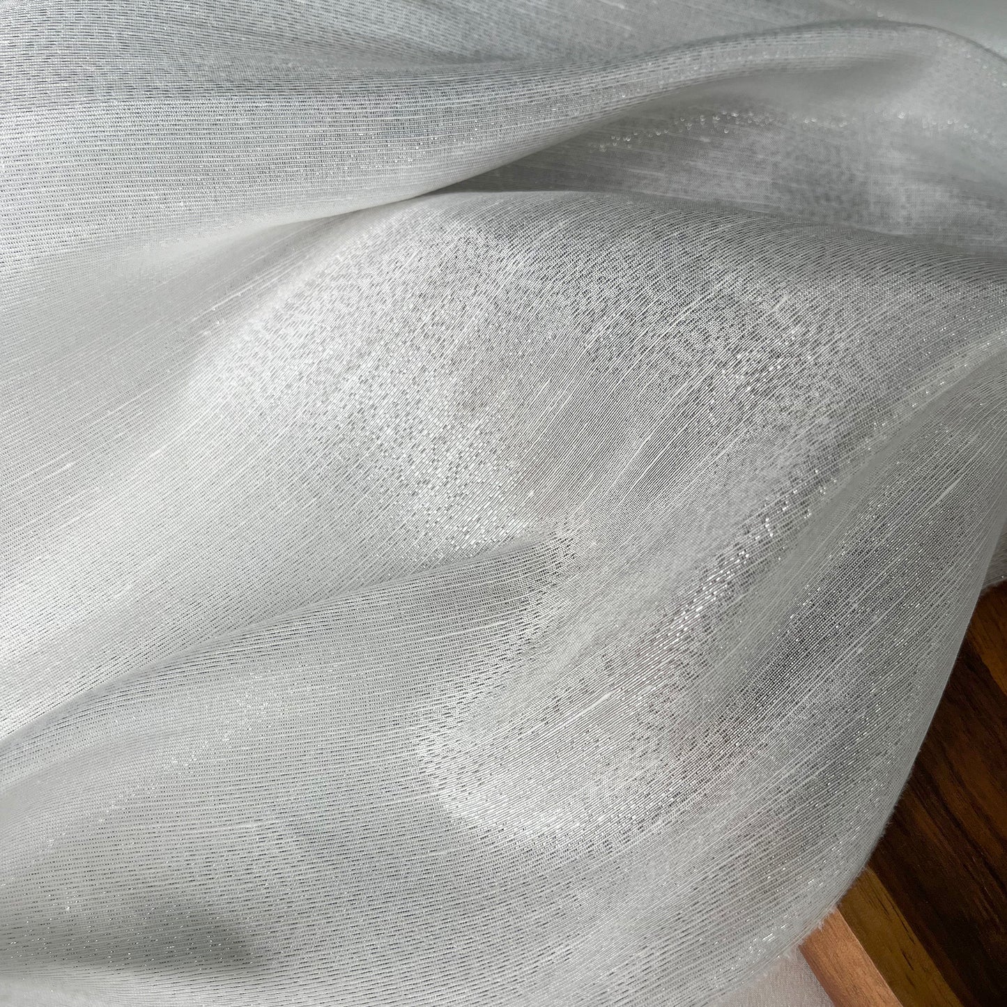 14 Momme Silk Linen Golden Silver-tinged Shiny Clothing Fabric Elegant Luxury For Women For Sewing By Meters