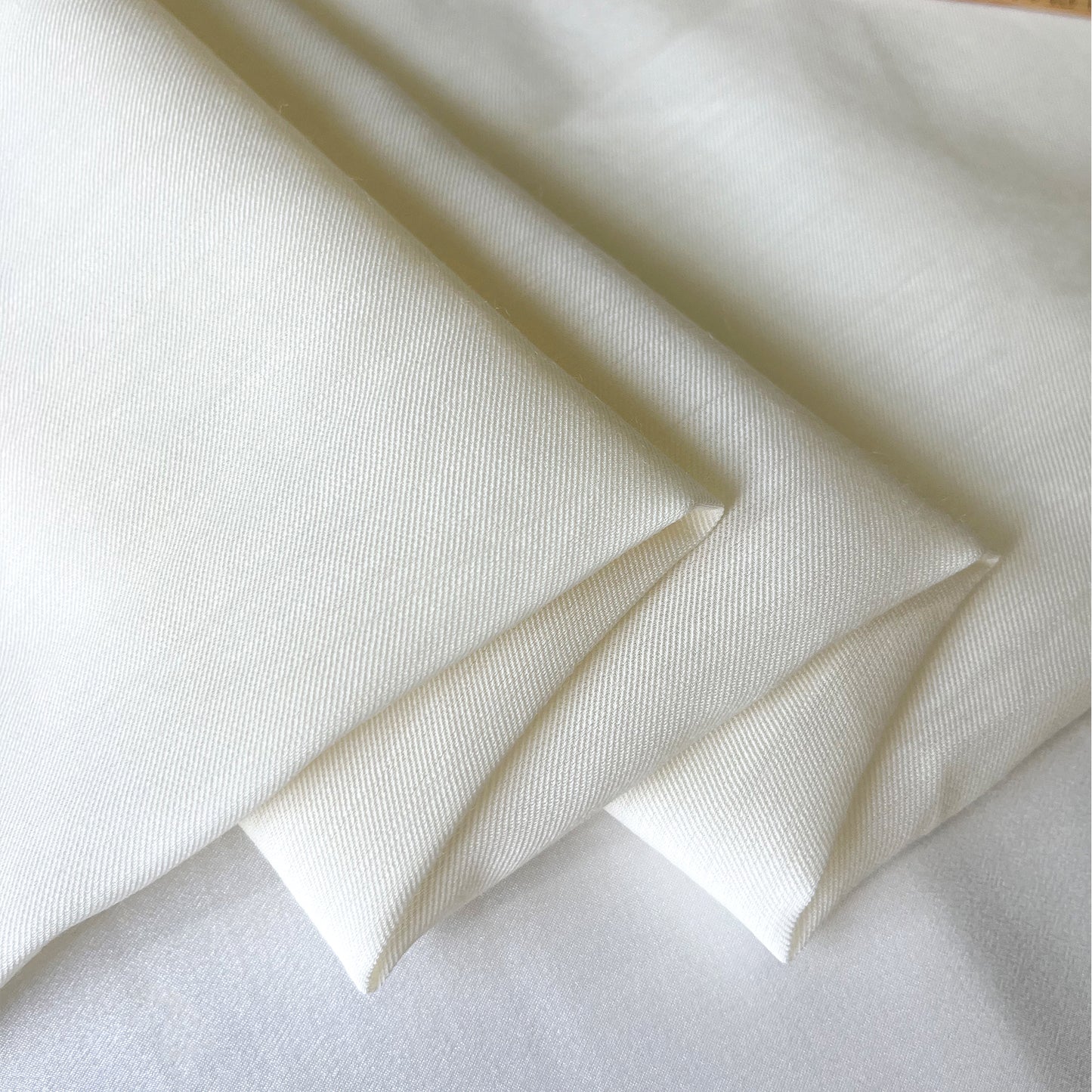 23 Momme Silk Wool Twill Fabric Dresses Elegant Luxury for Women for Sewing By Yards SW23