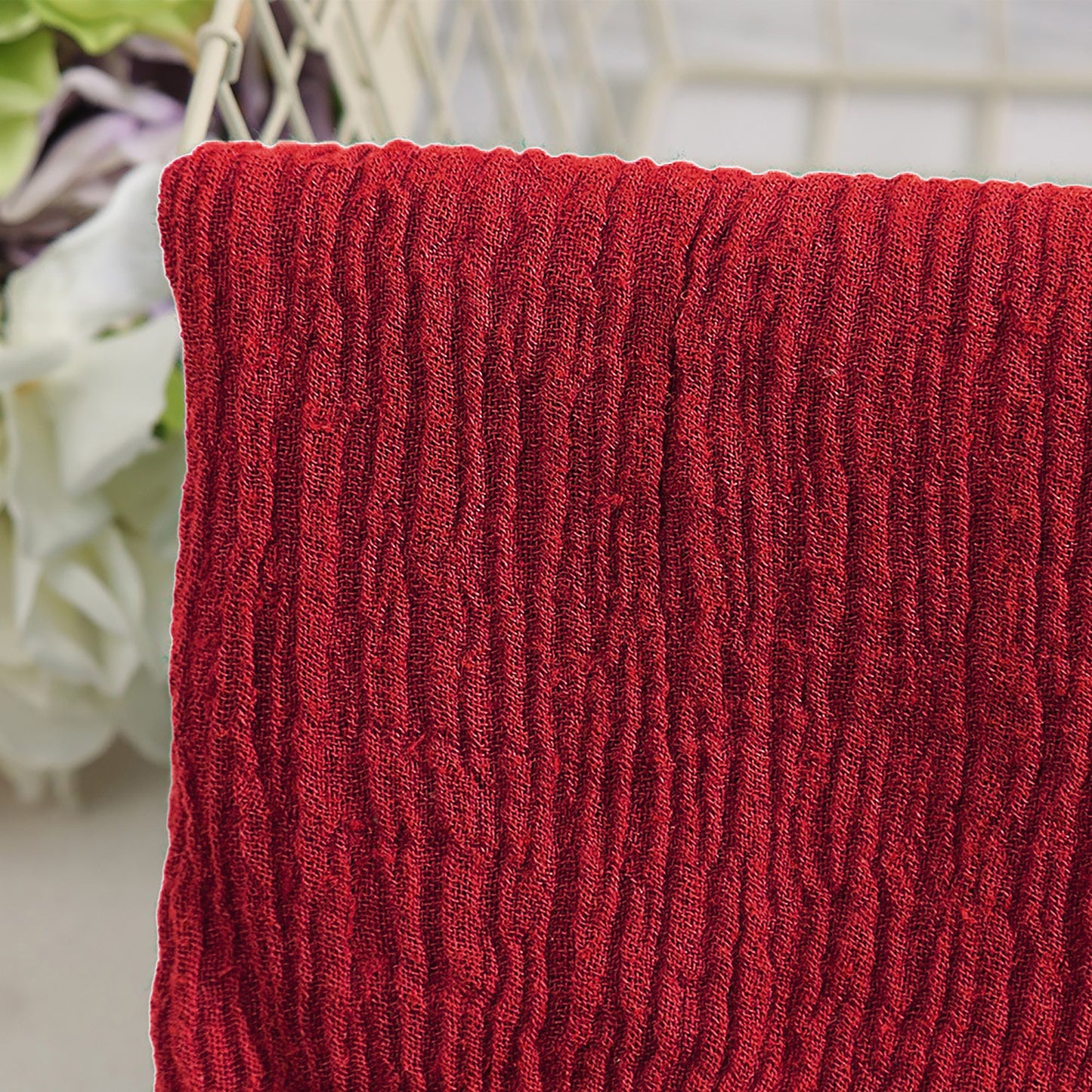 Ramie mesh wrinkles Clothing Fabric For Women For Sewing By Meters R14EH