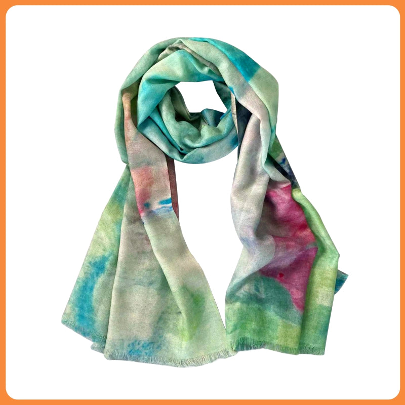 Custom Wool Cashmere Scarf Luxury Brand Digital Print Screen Printing Professional Design New Style Wholesale