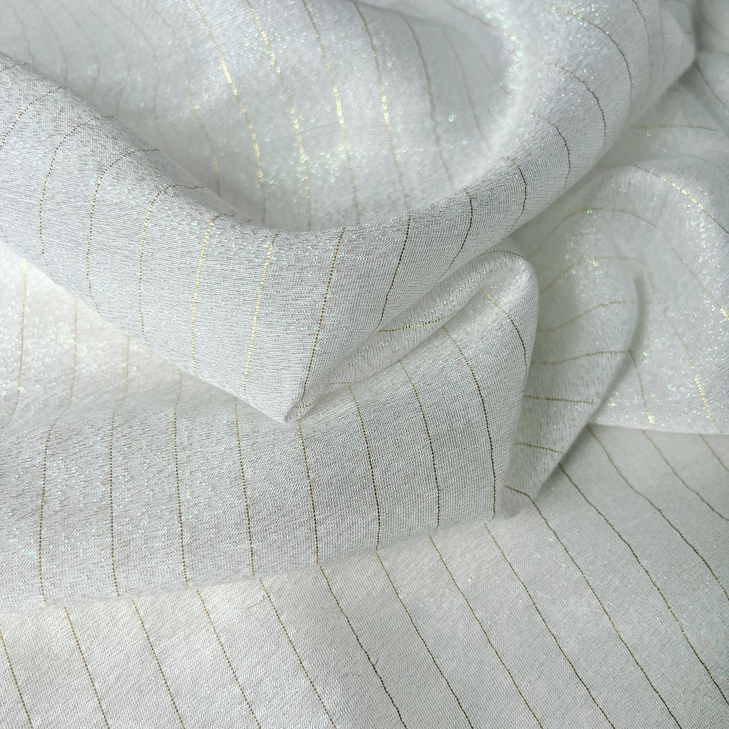 12 Momme Silk Rayon Colorful Golden Shiny Striped Clothing Fabric Elegant Luxury For Women For Sewing By Meters