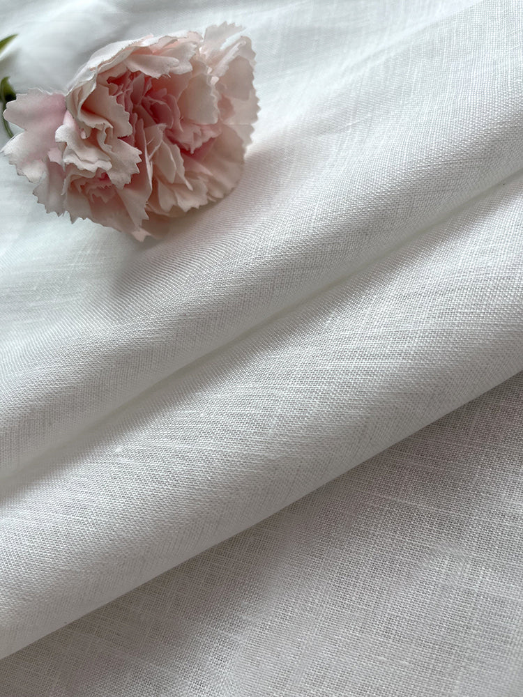 High Quality Natural Fabrics100%Linen Printed Clothing Fabric Dresses Elegant Luxury For Women For Sewing By Meters L1721